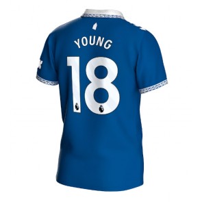 Maillot de foot Everton Ashley Young #18 Domicile 2023-24 Manches Courte